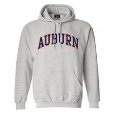 grey Auburn arch hoodie